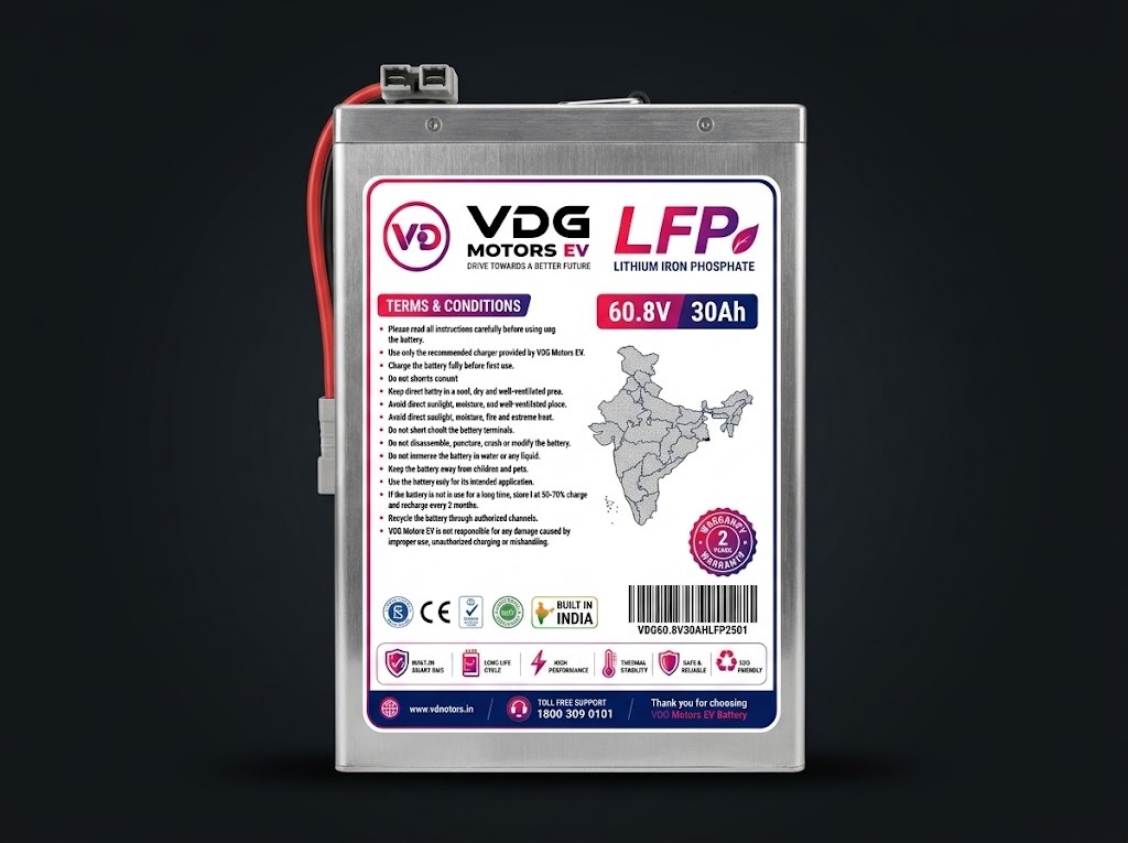 VDG FORCE 30 battery front