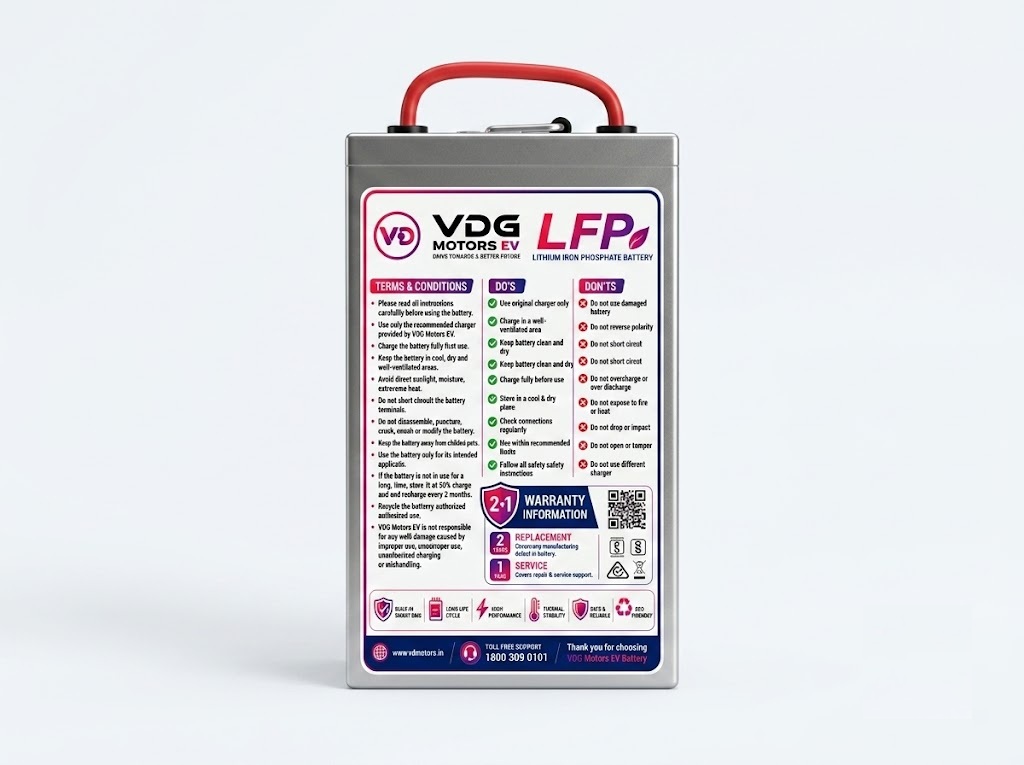 VDG SWIFT 30 battery back