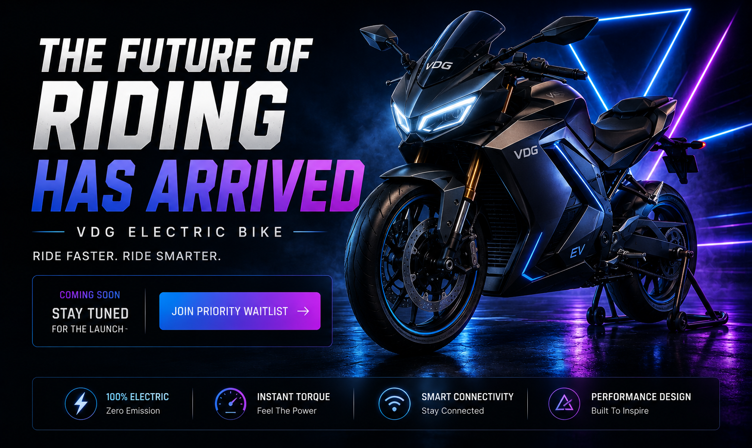 VDG Electric Bike — The Future Of Riding Has Arrived