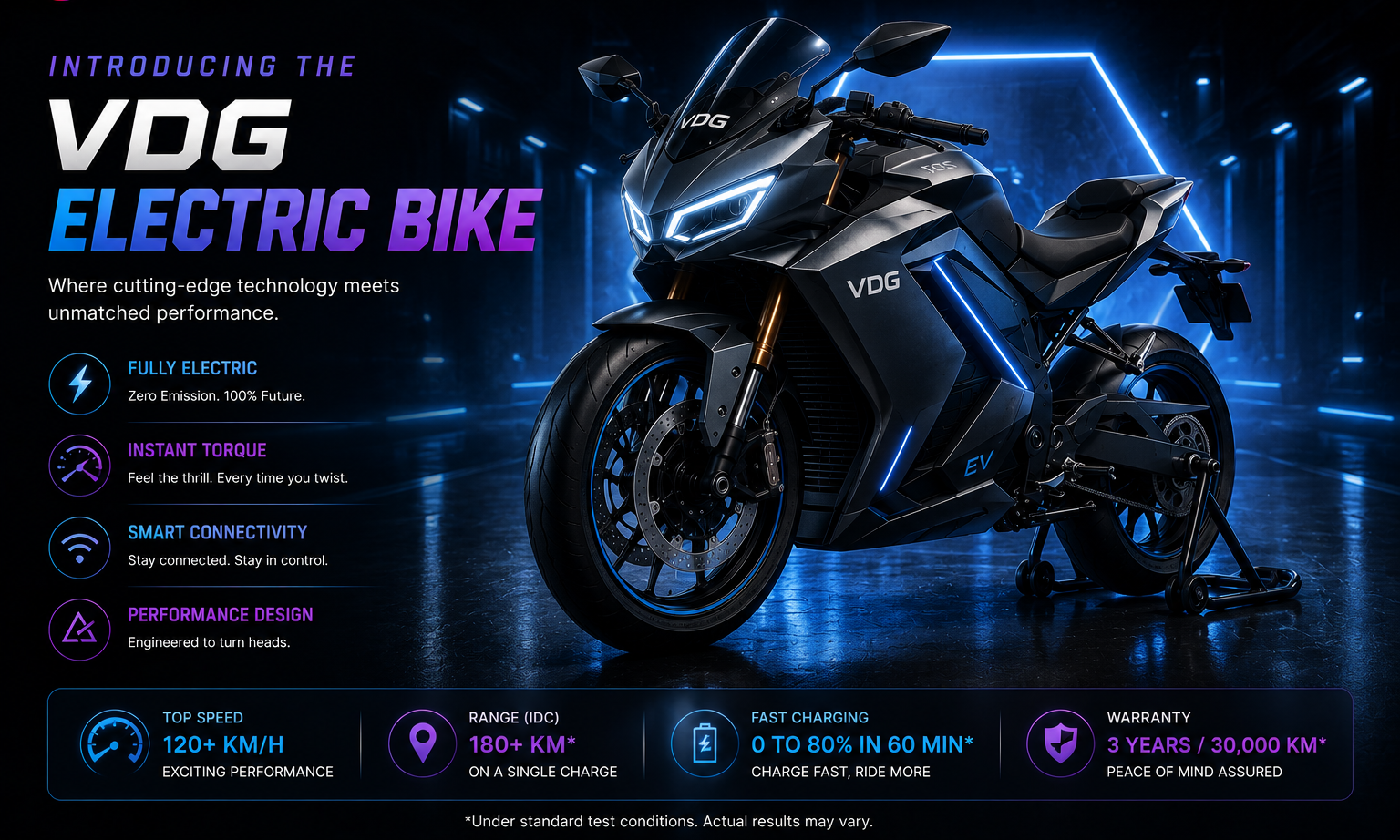 Introducing the VDG Electric Bike — features and specifications